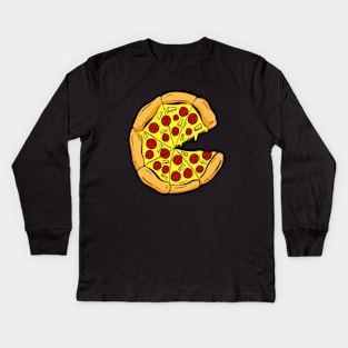 Who Stole The Pizza Slice?? Kids Long Sleeve T-Shirt